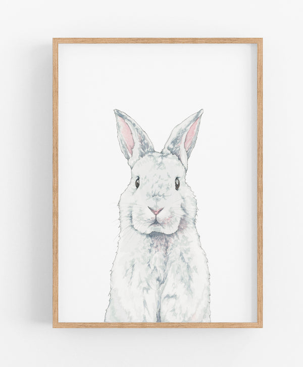 Curious Bunny Print