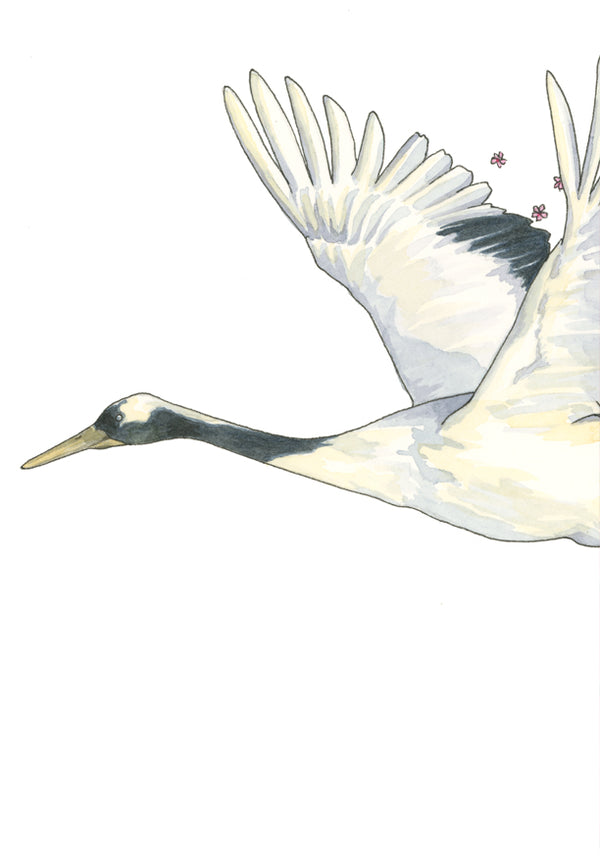 Crane Blossom Print