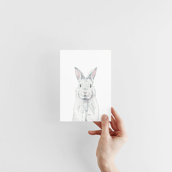 Curious Bunny Print