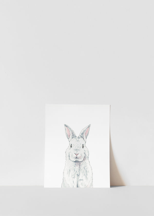 Curious Bunny Print