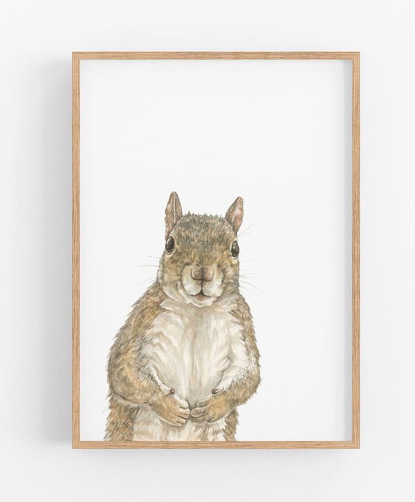 Curious Squirrel Print