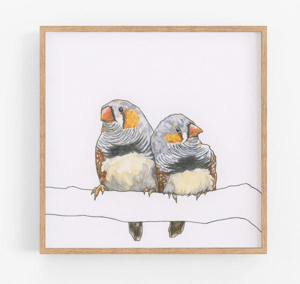 Finch Couple Print