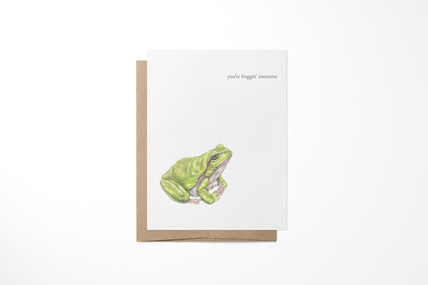 Frog Greeting Card