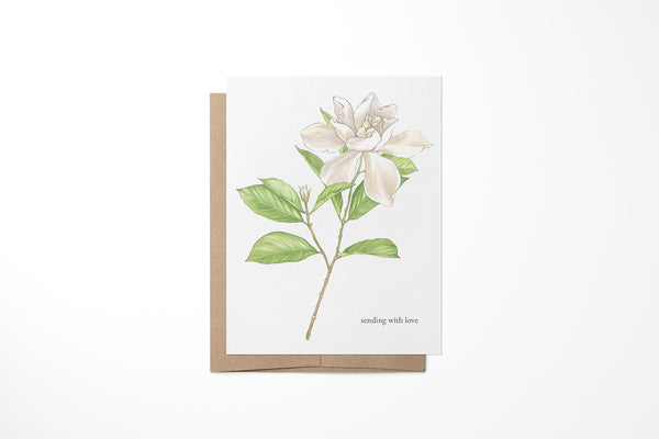 Gardenia Greeting Card