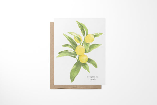 Lemon Branch Greeting Card