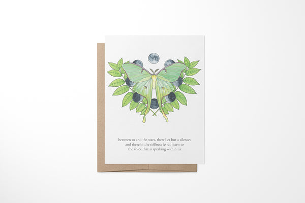 Luna Moth Greeting Card