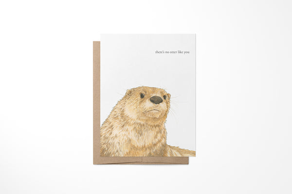 Otter Greeting Card