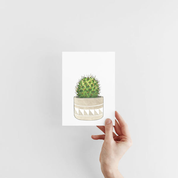 Round Cactus Print