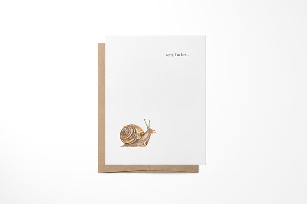 Snail Greeting Card