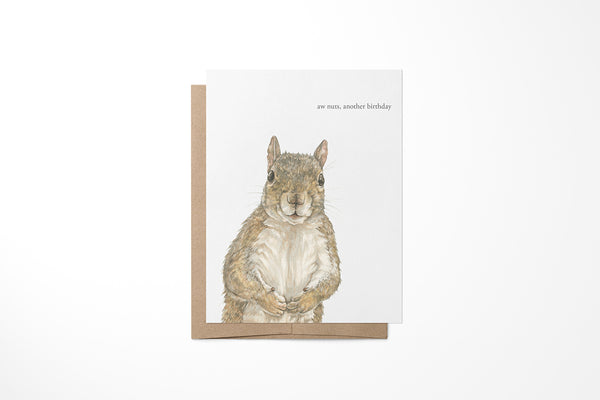 Curious Squirrel Greeting Card