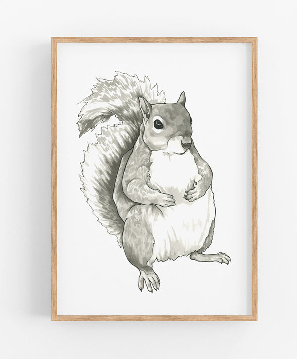 Earl the Squirrel Print