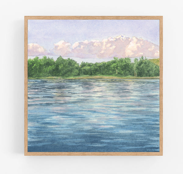 Lakeside Reflection Print