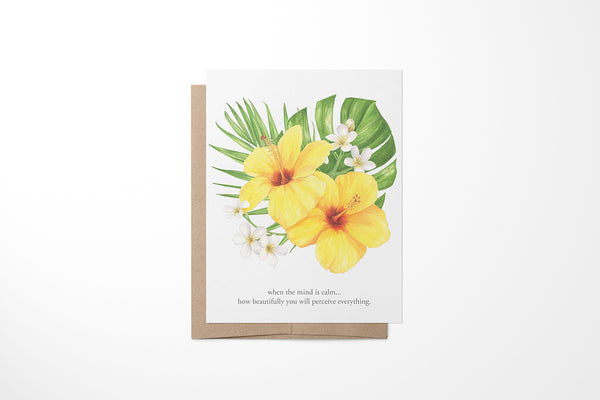 Tropical Bouquet Greeting Card