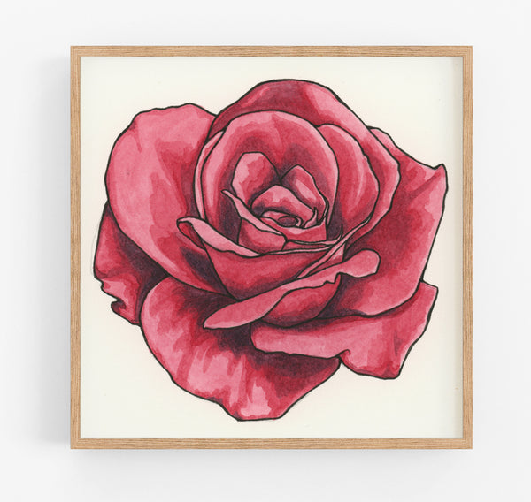 Root Chakra Rose Print