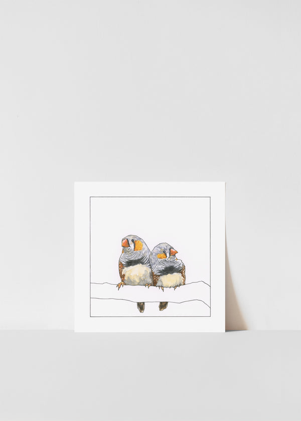 Finch Couple Print